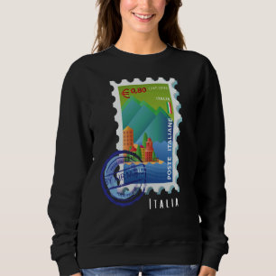 Italy Lake Como Stamp Italophile Souvenir Sweatshirt