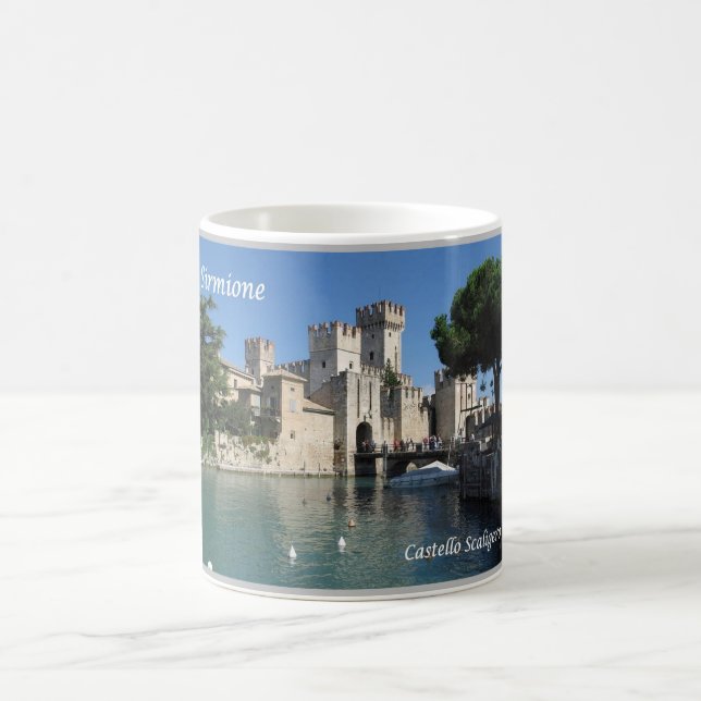 Italy - Lake Garda - Sirmione - Castello Scaligero Coffee Mug (Center)