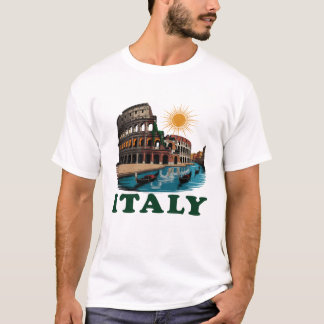 Italy Landmark Passion T-Shirt Design