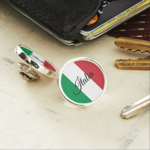 Italy lapel pin, Italian Flag fashion / business Pin