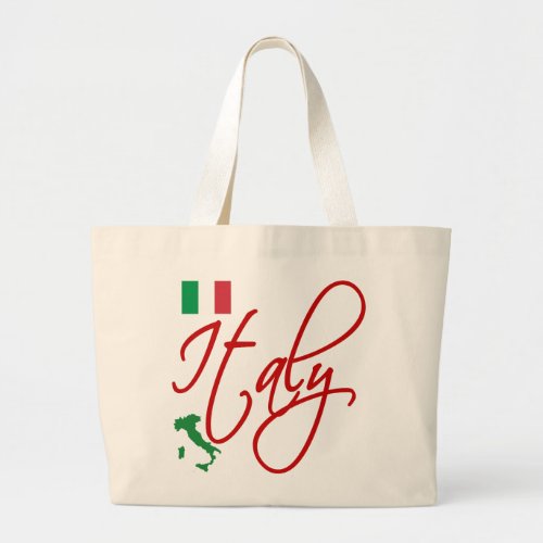 Italy Large Tote Bag
