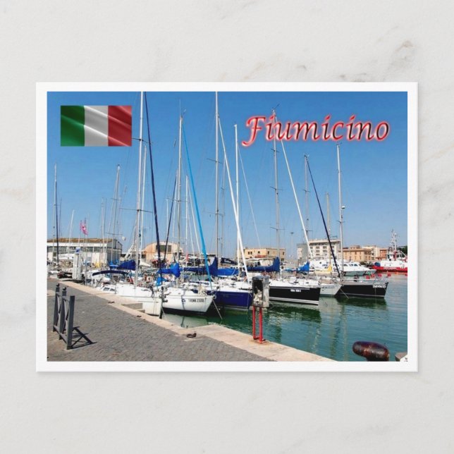 Italy - Lazio - Fiumicino - Harbor - Postcard (Front)
