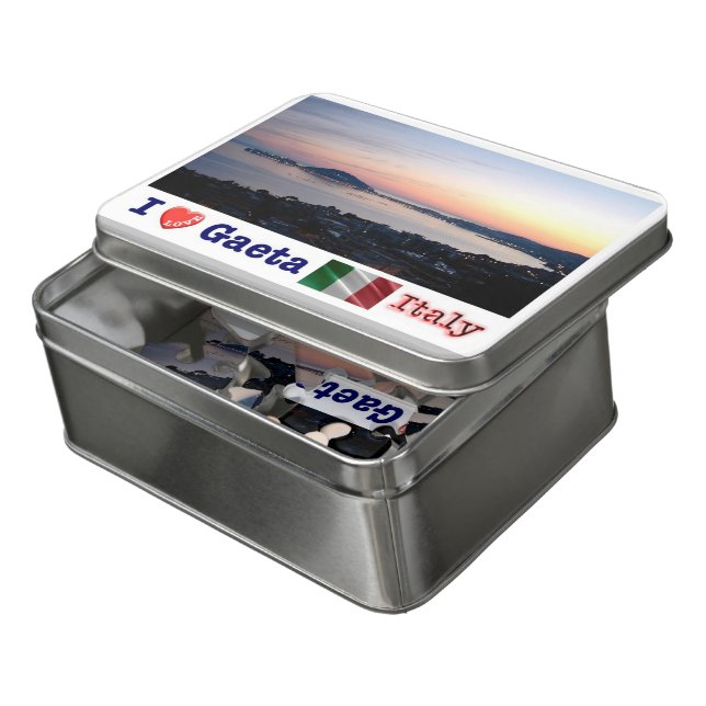 Italy - Lazio - Gaeta - Gulf - I Love - Jigsaw Puzzle (Lid Open)