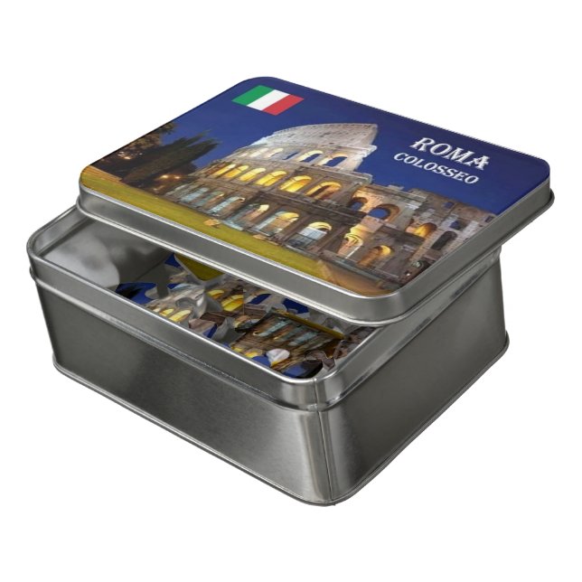 Italy - Lazio - Roma - Colosseo - Jigsaw Puzzle (Lid Open)