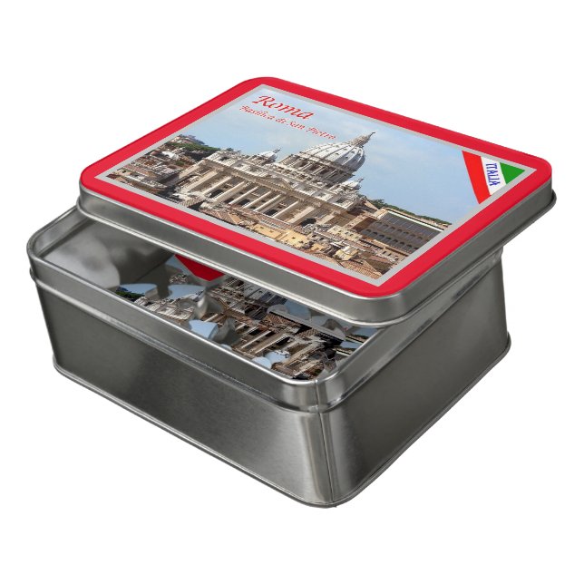Italy - Lazio - Rome - Basilica of Saint Peter - Jigsaw Puzzle (Lid Open)