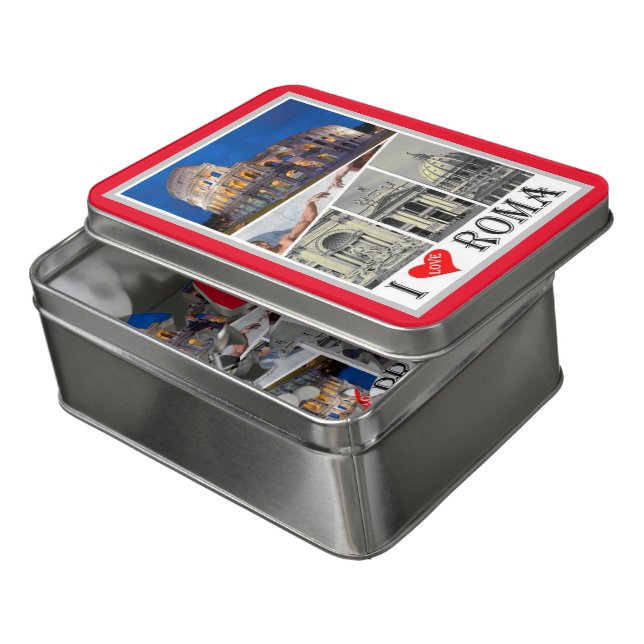 Italy - Lazio - Rome - I Love - Jigsaw Puzzle (Lid Open)