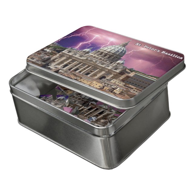 Italy - Lazio - Rome - St. Peter's Basilica - Jigsaw Puzzle (Lid Open)