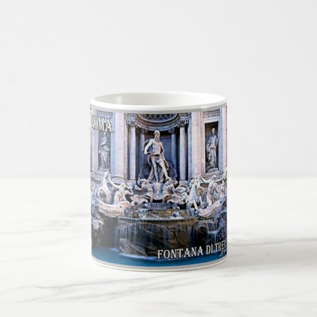Italy - Lazio - Rome - Trevi Fountain - Coffee Mug (Center)