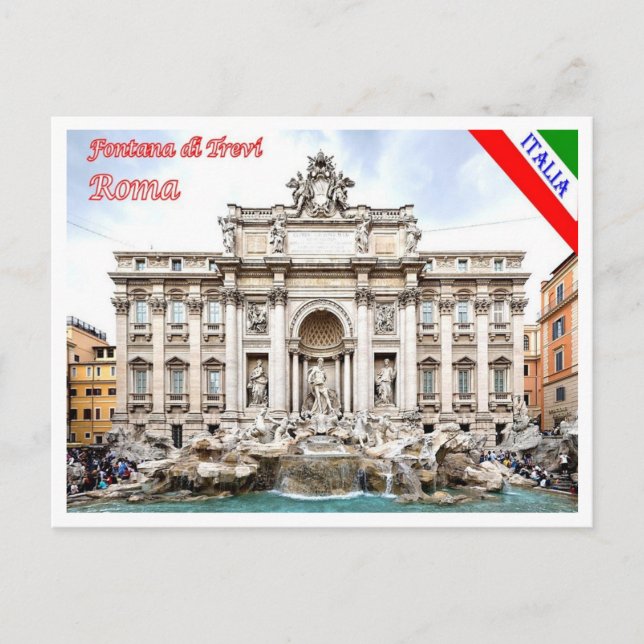 Italy - Lazio - Rome - Trevi Fountain - Postcard (Front)