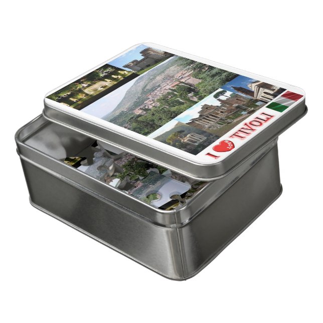 Italy - Lazio - Tivoli - I Love - Jigsaw Puzzle (Lid Open)
