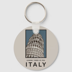 Italy Leaning Tower of Pisa Keychain