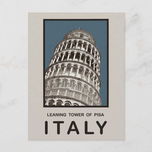 Italy Leaning Tower of Pisa Postcard (Front)