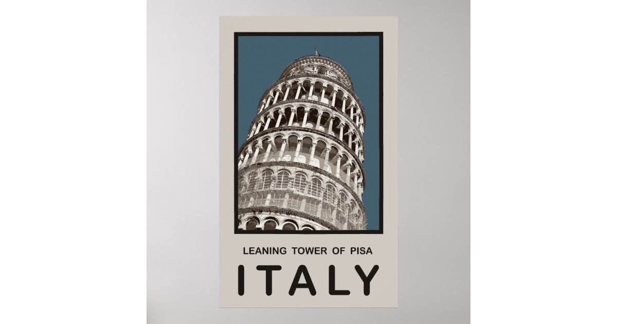 Italy Leaning Tower of Pisa Poster | Zazzle