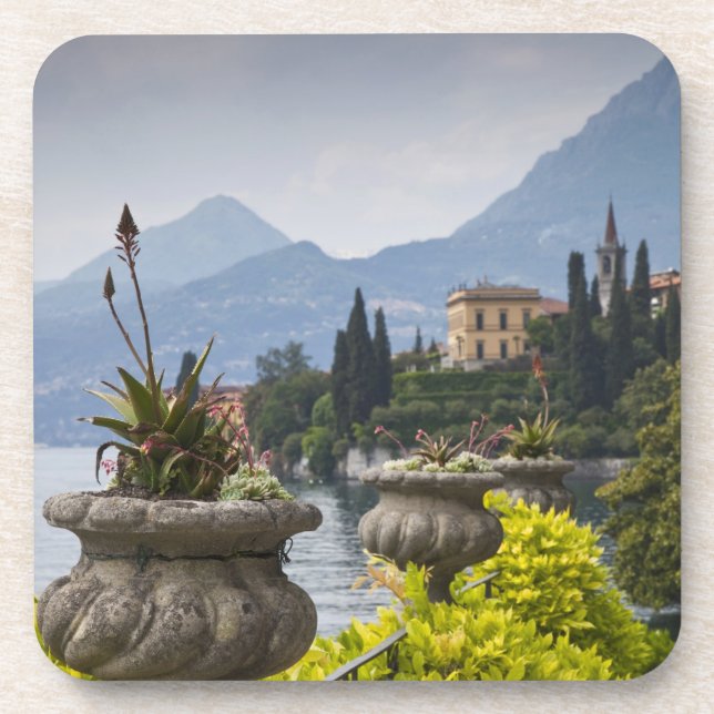 Italy, Lecco Province, Varenna. Villa Monastero, 2 Beverage Coaster (Front)