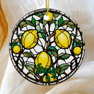 Italy Lemon Tree Ceramic Ornament
