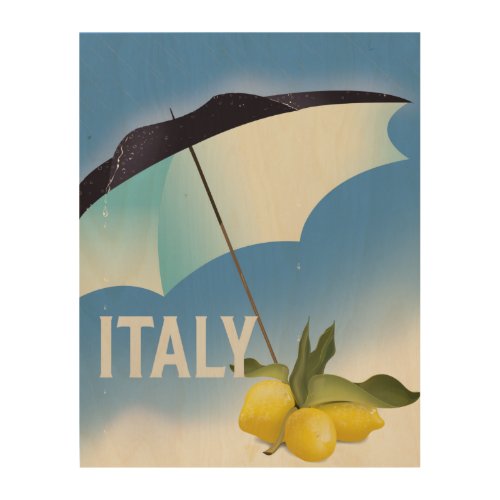 Italy Lemons Vintage style travel poster