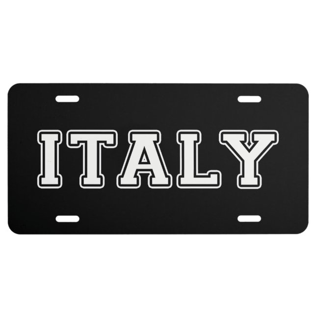 Italy License Plate (Front)