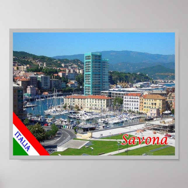 Italy - Liguria - Savona - Harbor - Poster (Front)