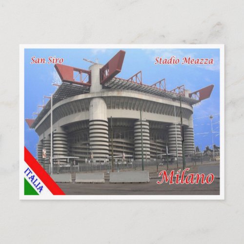 Italy _ Lombardy _ Milan _ San Siro Stadium Meazza Postcard