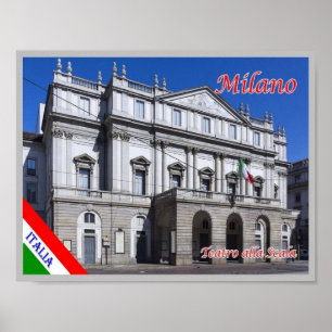 Italy - Lombardy - Milan - Theater alla Scala - Poster