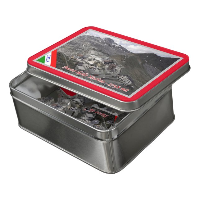 Italy - Lombardy - Stelvio Pass - Jigsaw Puzzle (Lid Open)