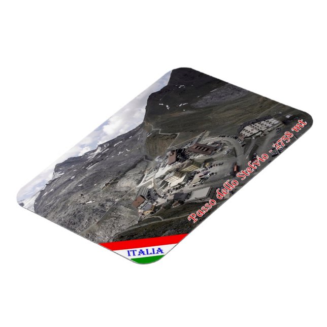 Italy - Lombardy - Stelvio Pass - Magnet (Left Side)