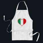 Italy Love Adult Apron<br><div class="desc">Italy Love "i love" pizza rome milan napels turin palermo</div>