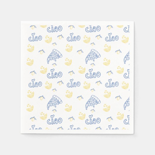 Italy Lover– Ciao Italian Vibes Napkins (Front)