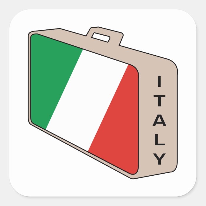 Italy Luggage Stickers