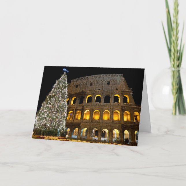 Italy Magazine Christmas Card - Colosseum (Front)