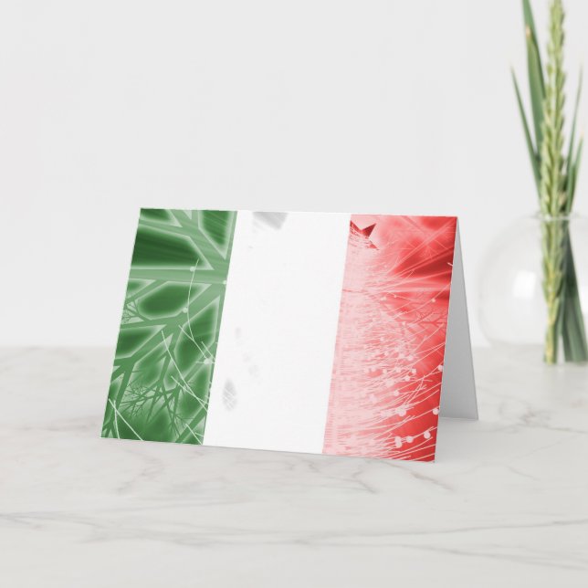 Italy Magazine Christmas Card - Flag (Front)