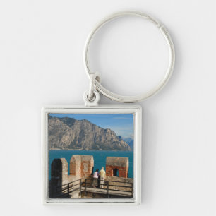 Italy, Malcesine, view from castle tower of Keychain