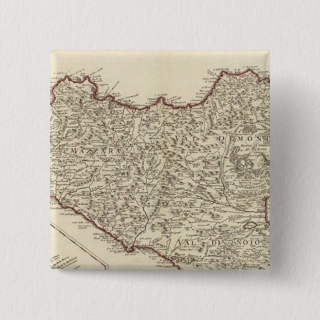 Italy, Malta Pinback Button (Front)