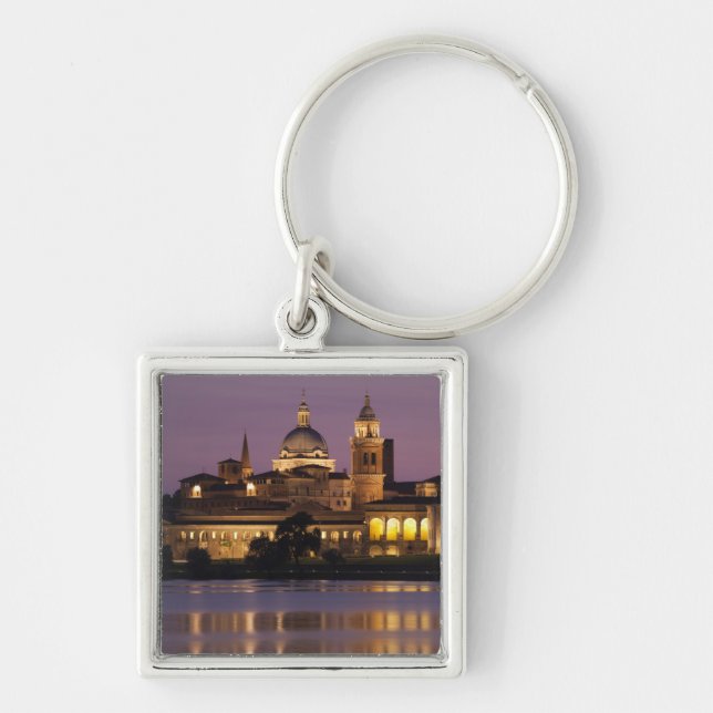 Italy, Mantua Province, Mantua. Town view and Keychain (Front)