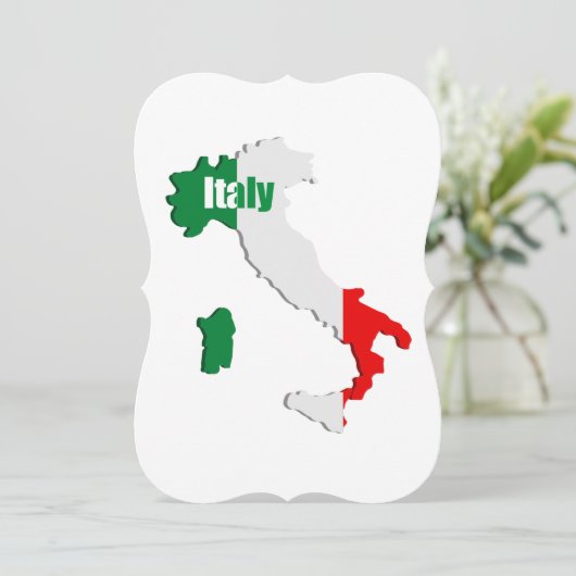 Italy map (Standing Front)