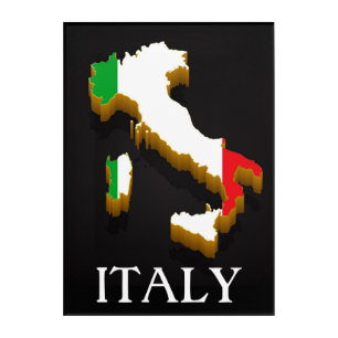 Italy Map Acrylic Print