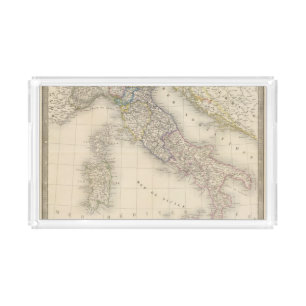 Italy Map Acrylic Tray