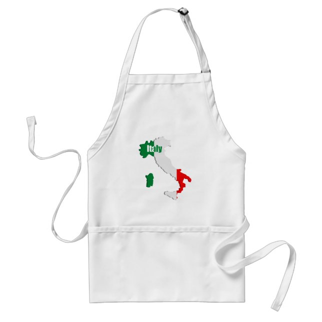 Italy map adult apron (Front)