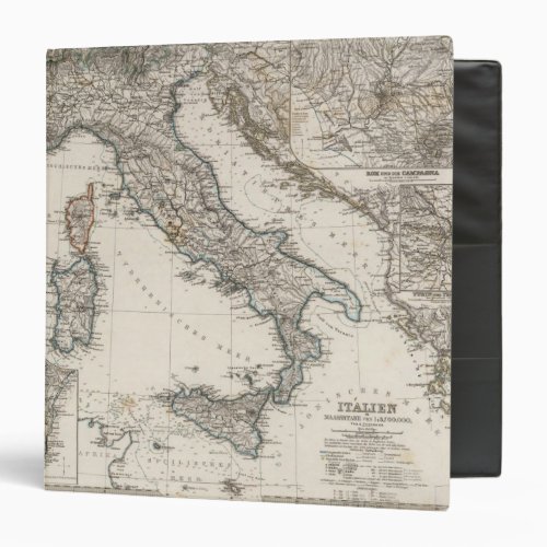 Italy Map by Stieler Binder
