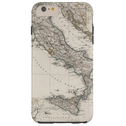 Italy Map by Stieler Tough iPhone 6 Plus Case