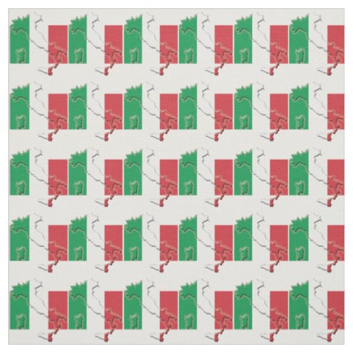ITALY MAP | Italian Flag Fabric