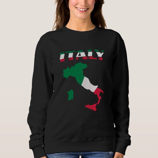 Italy Map Italian Italia Sweatshirt (Front)