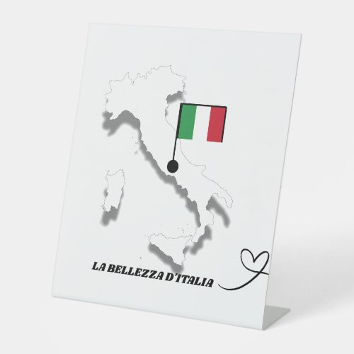 Italy Map Italian Pride Wood Sign