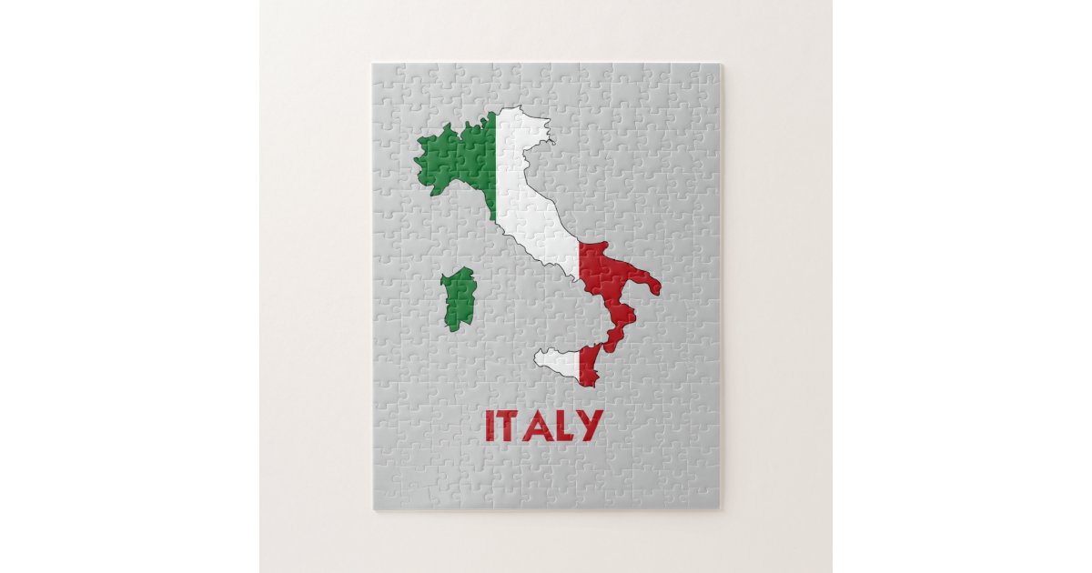 ITALY MAP JIGSAW PUZZLE Zazzle
