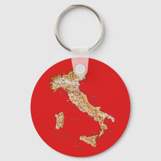 Italy Map Keychain