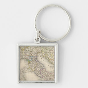 Italy Map Keychain