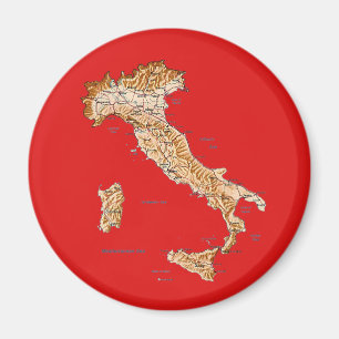 Italy Map Magnet