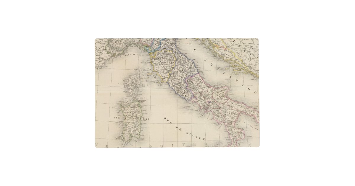 Italy Map Placemat | Zazzle
