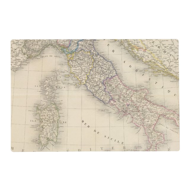 Italy Map Placemat (Front)