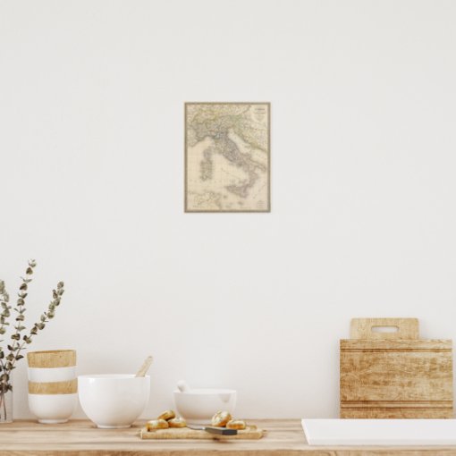 Italy Map Poster | Zazzle